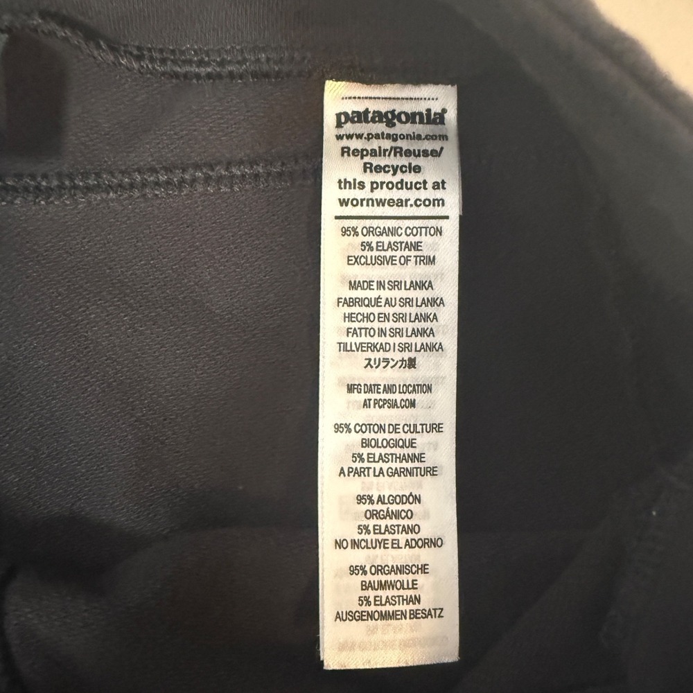 Patagonia Joggers Black Womens XS Organic Cotton Gorpcore Hiking Athleisure - Picture 4 of 10